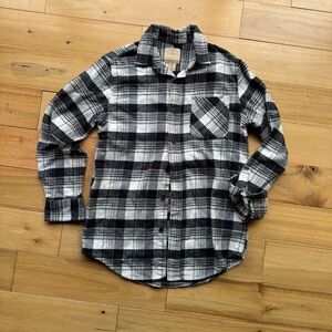 Telluride Clothing‎ Co Size S Black and White Plaid Men's Shirt